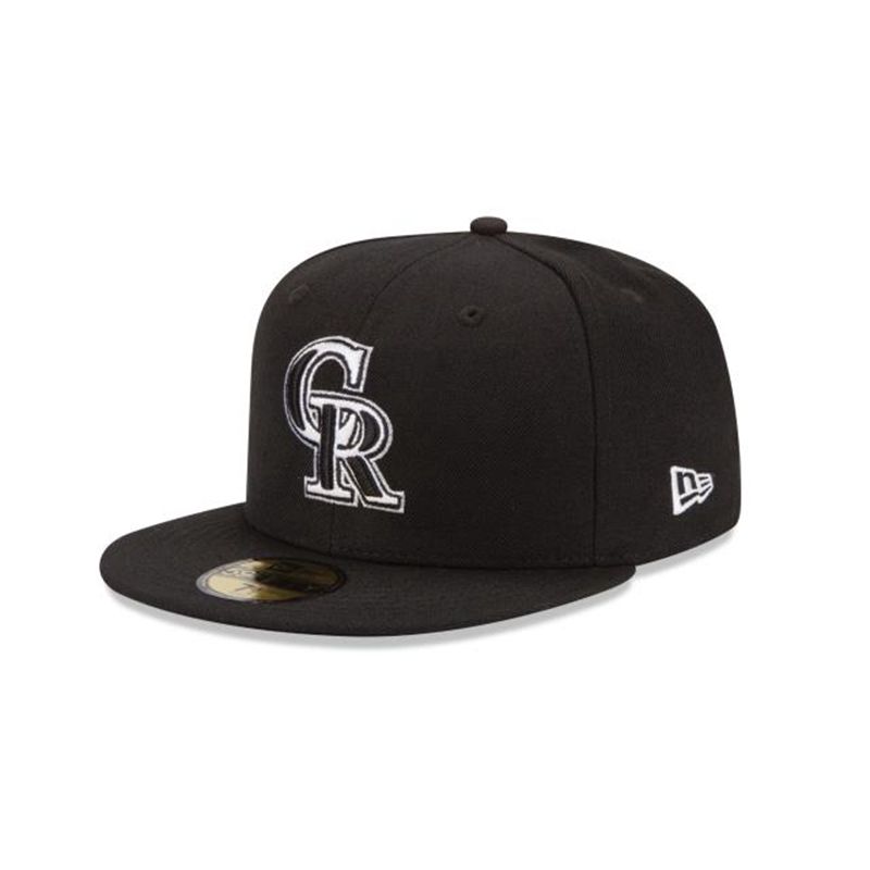 MLB Colorado Rockies 59Fifty Fitted (VWP6482) - Black New Era Caps